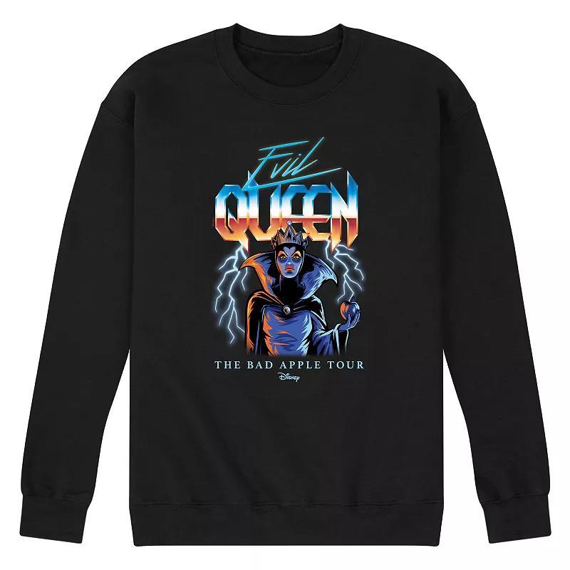 Disney Villains Snow White Evil Queen Mens Bad Apple Tour Fleece Sweatshirt Blue Product Image