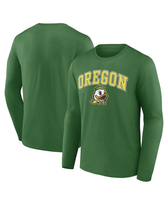 Mens Fanatics Green Oregon Ducks Campus Long Sleeve T-shirt Product Image