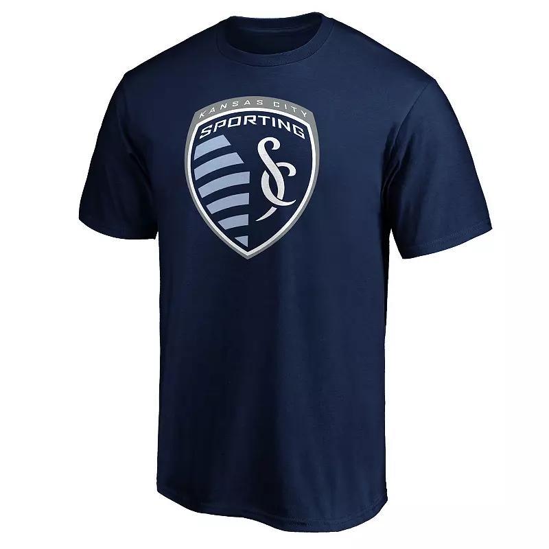 Mens Fanatics MLS Sporting Kansas City Classic Logo Graphic Tee Blue Product Image