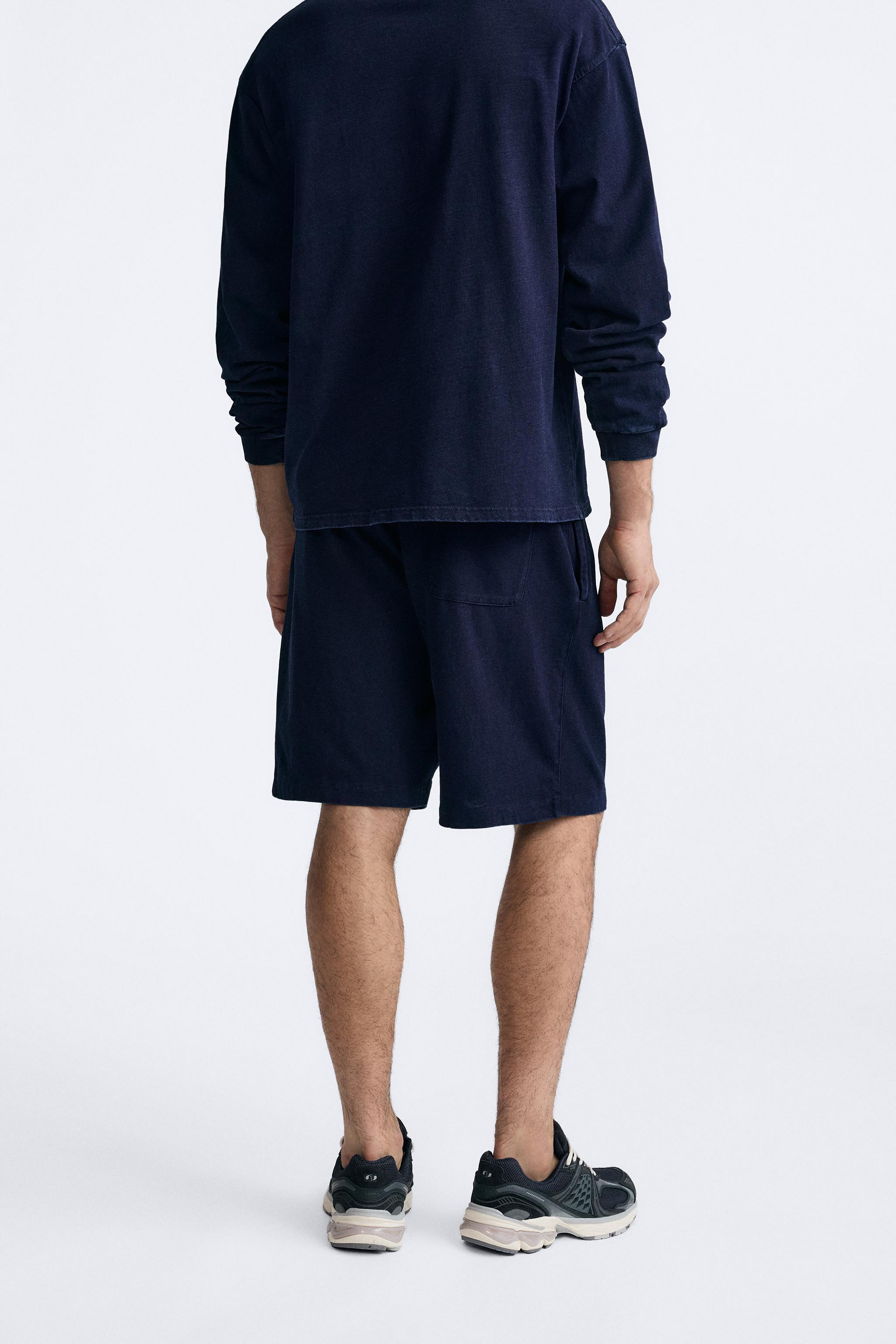 INDIGO COTTON SHORTS Product Image