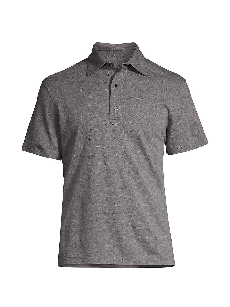 Mens Piqu Cotton Polo Shirt Product Image