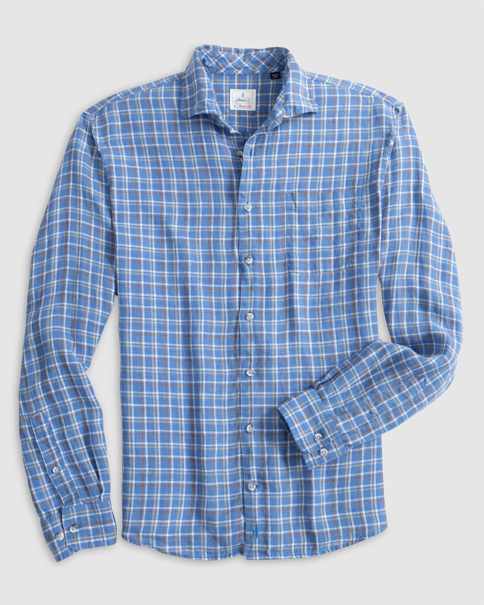 johnnie-O Omar Linen Button Up Shirt Product Image