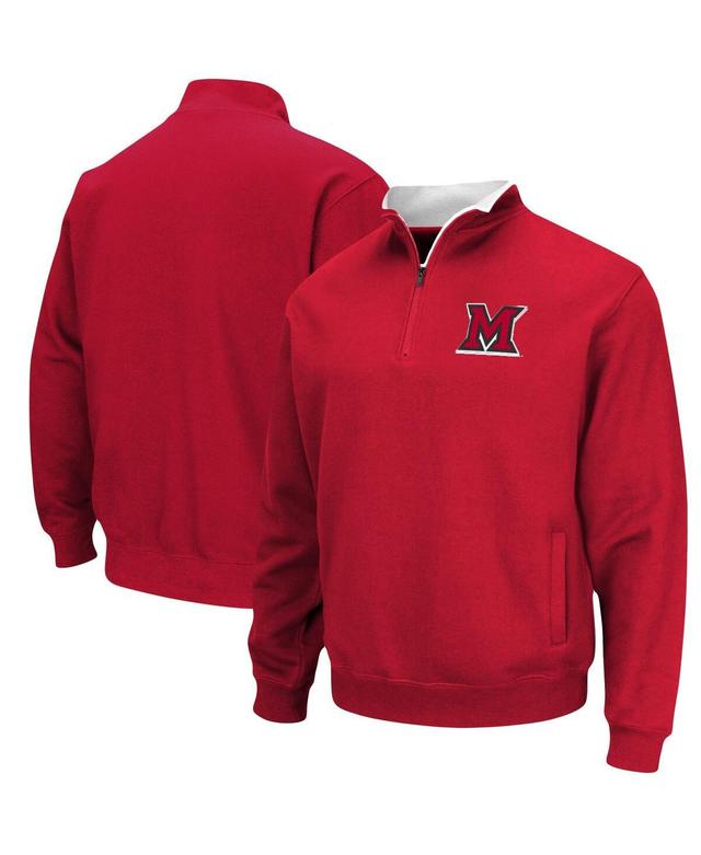 Mens Colosseum Red Miami University RedHawks Tortugas Logo Quarter-Zip Jacket Product Image