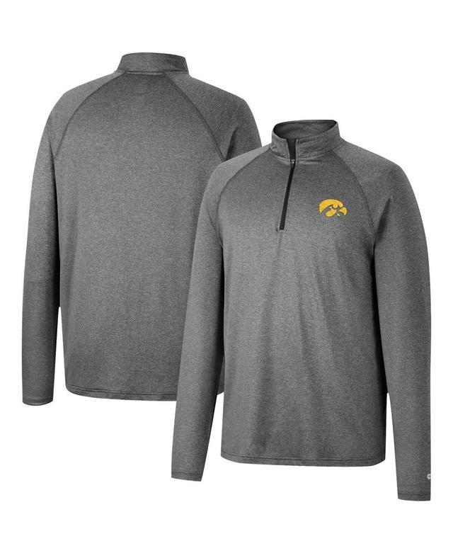 Mens Colosseum Heathered Gray Michigan State Spartans Earth First Raglan Quarter-Zip Windshirt Product Image