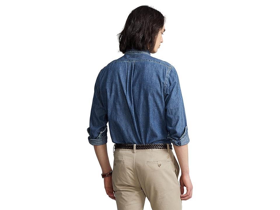 Mens Classic-Fit Denim Shirt Product Image