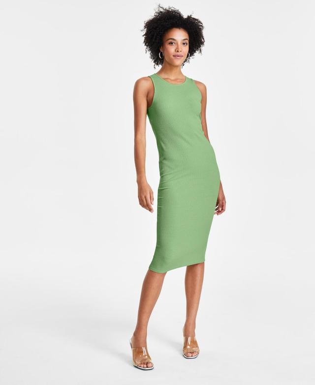 Bar Iii Womens Ribbed Bodycon Midi Tank Dress, Created for Macys Product Image