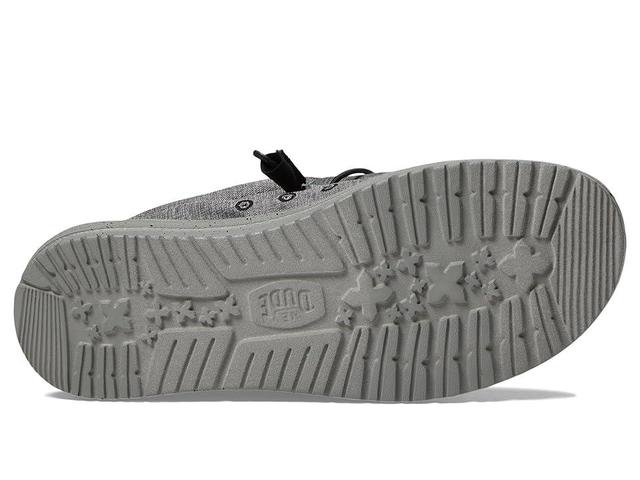 Hey Dude Wally Stretch Canvas (Steel) Men's Shoes Product Image