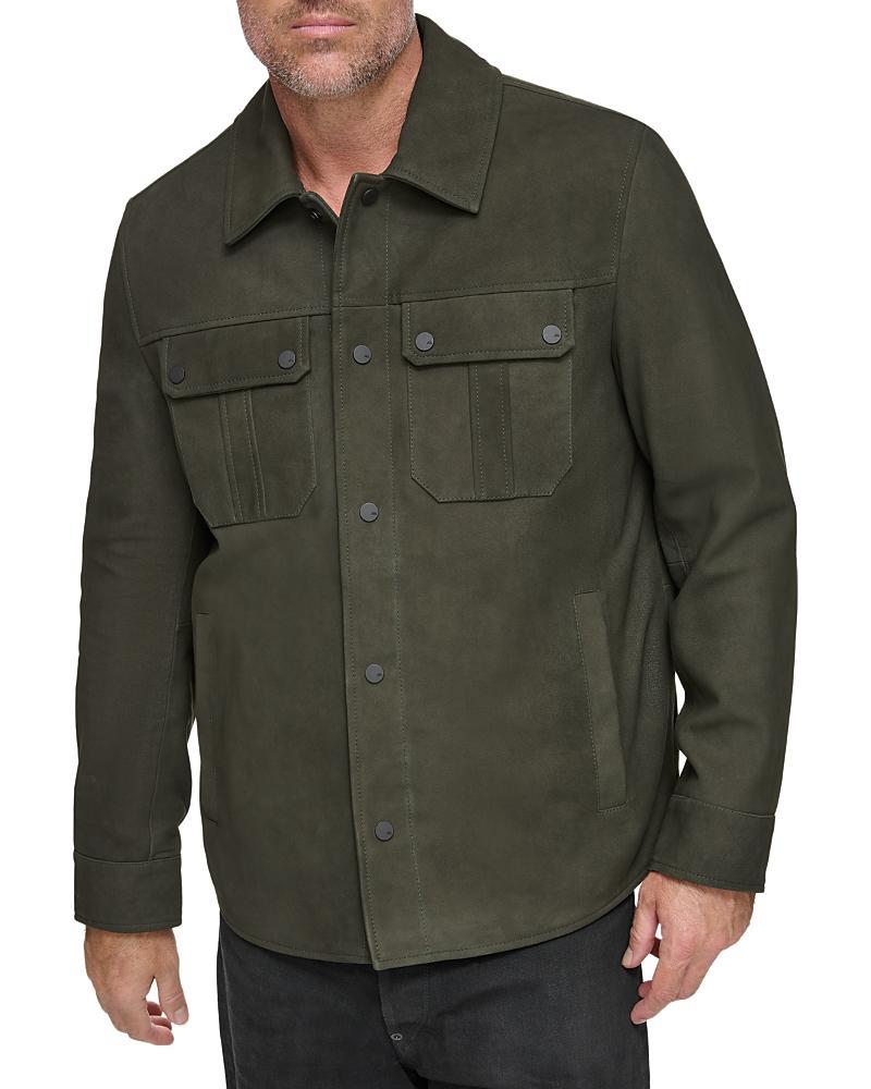 Andrew Marc Laredo Leather Overshirt Product Image