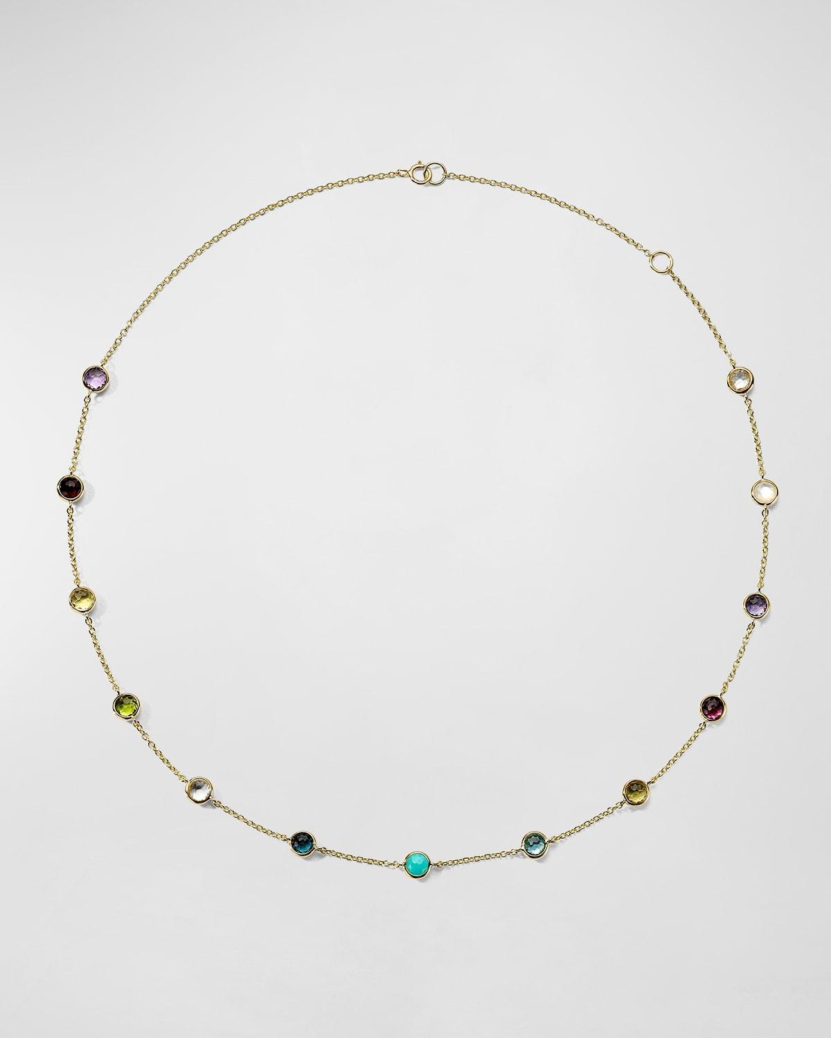 Ippolita Multicolored Gemstone Station Necklace Product Image