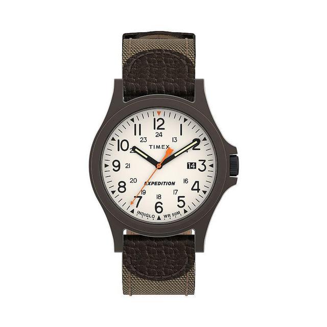 Timex Expedition Acadia 40 MM Mens Leather Strap Watch -TW4B23700JT Brown Product Image