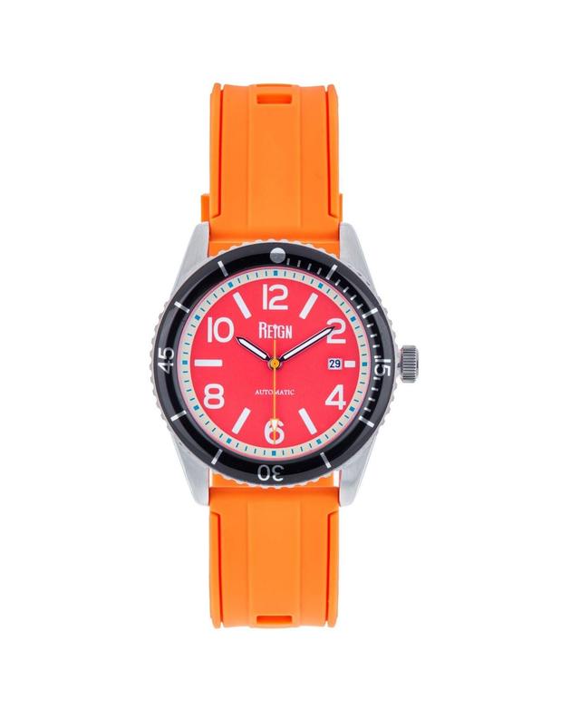 Reign Men Gage Rubber Watch - Red 42mm - Red/orange Product Image