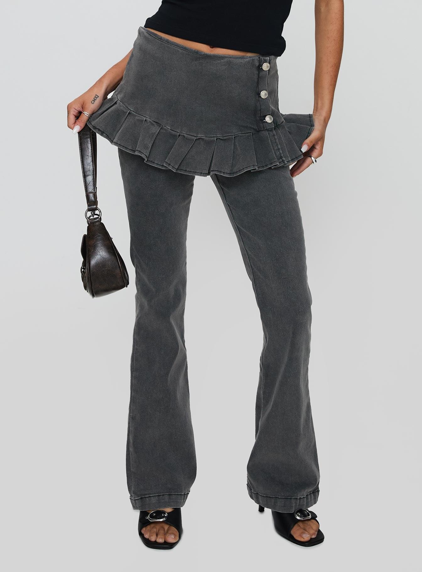 Jordynne Layered Pant Washed Black Product Image