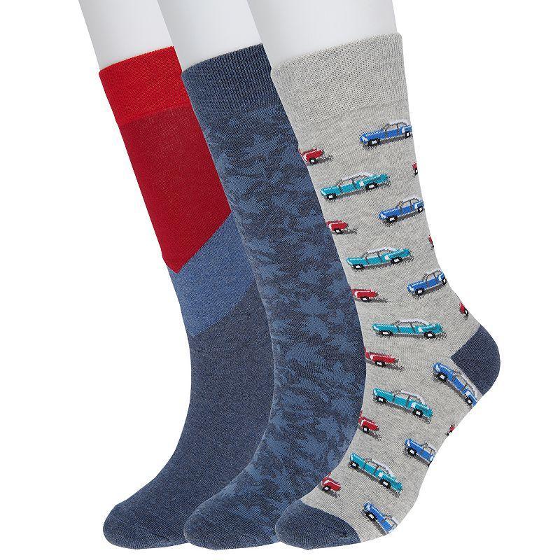 Mens Sonoma Goods For Life 3-pack Mixed Novelty Socks Product Image