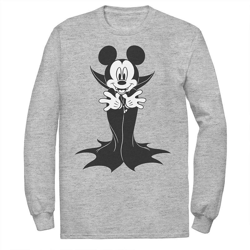 Big & Tall Mickey Mouse In Vampire Costume Graphic Tee, Mens Athletic Grey Product Image