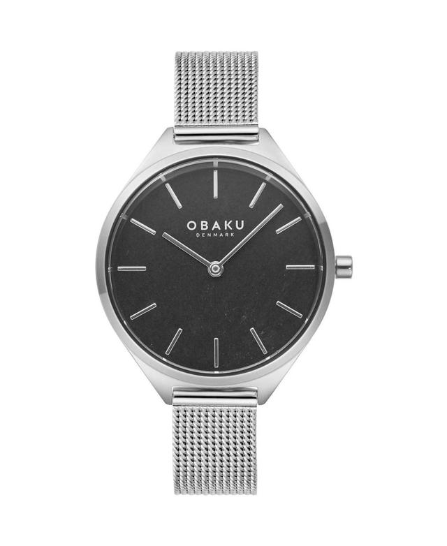 Obaku Womens Kaffe Black Dial Watch - V257LHCNMC Product Image