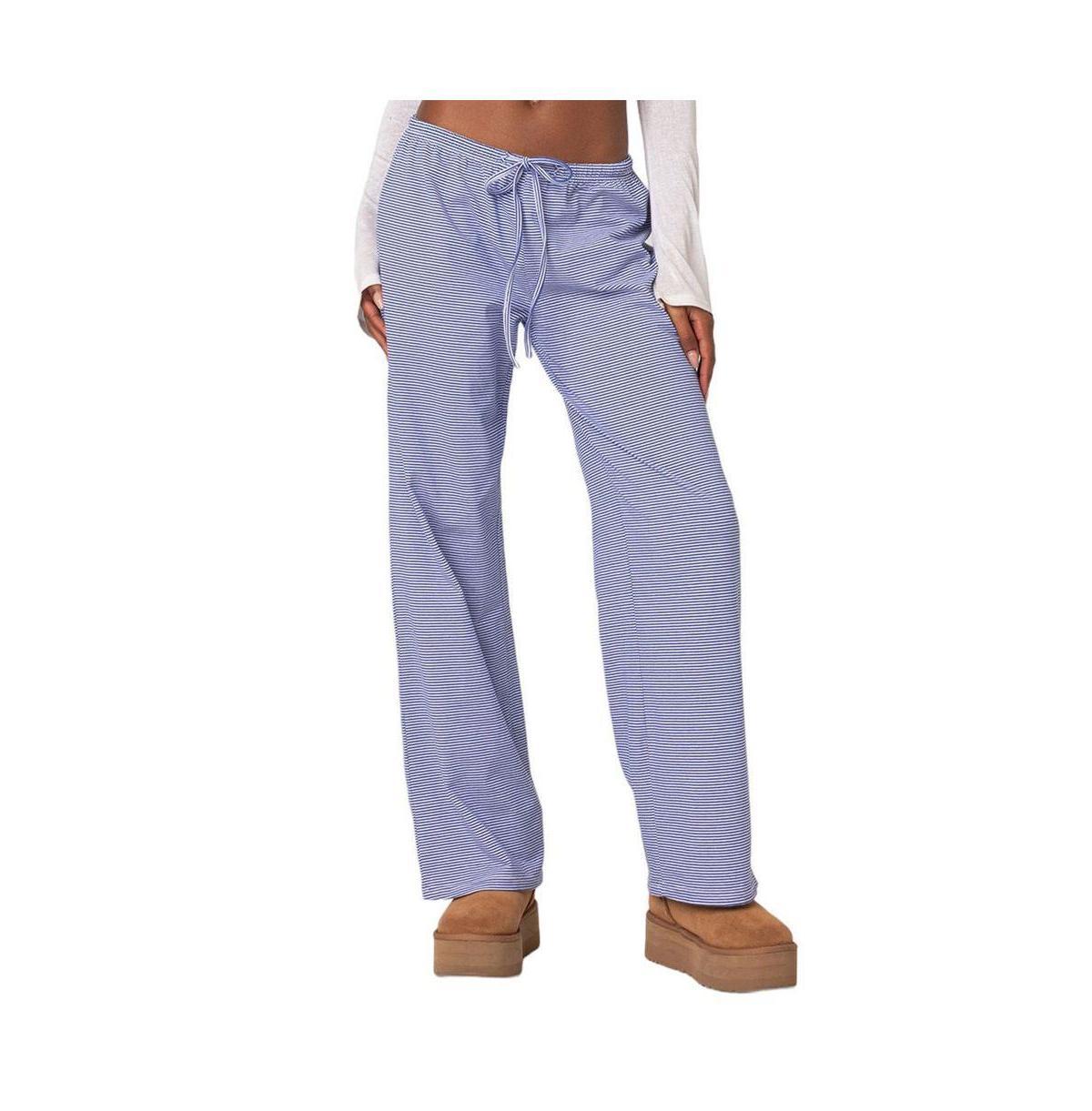 Womens Olivia striped loose fit pants Product Image