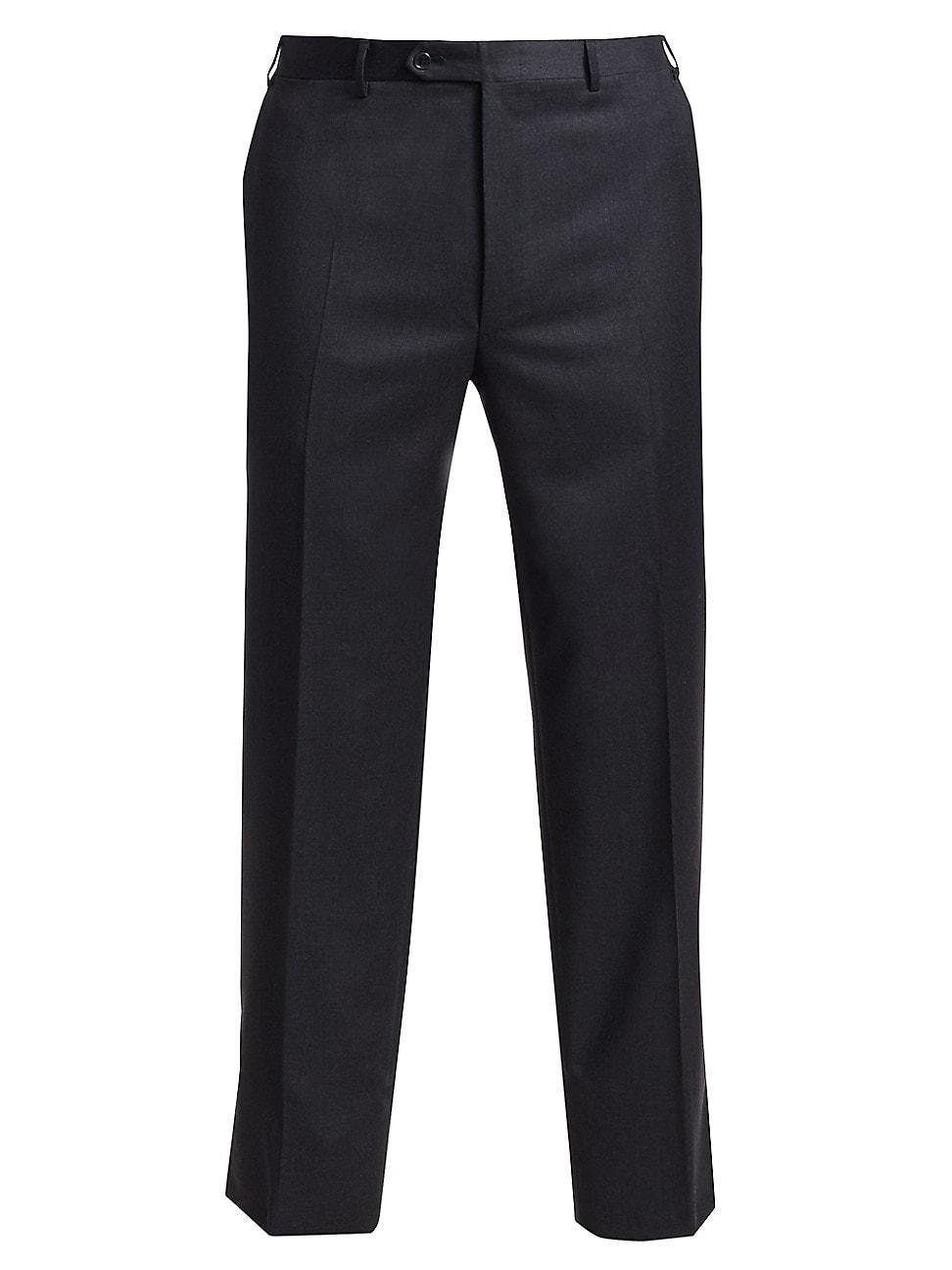 Mens Regular-Fit Wool Pants Product Image