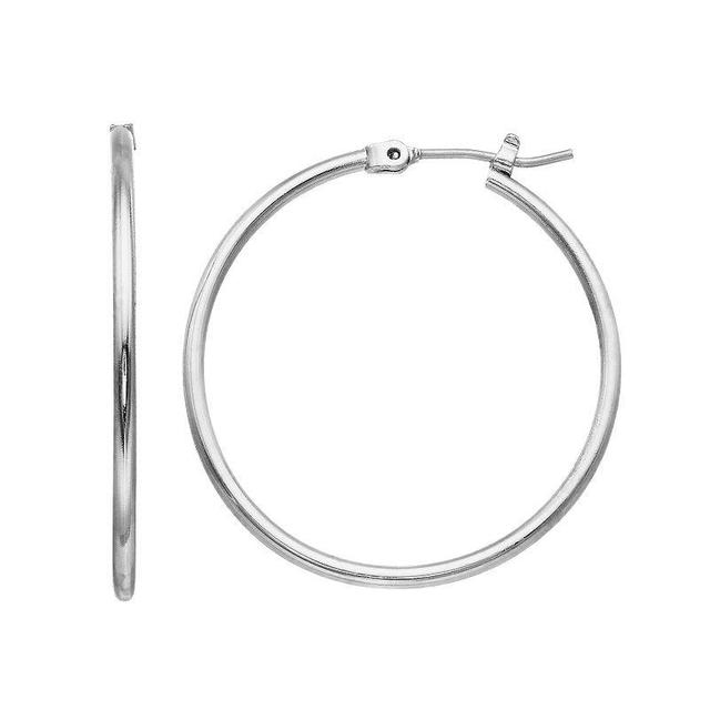 Sonoma Goods For Life Hoop Earrings, Womens, Silver Tone Product Image