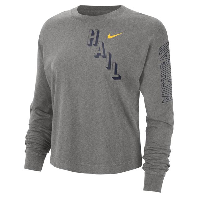 Michigan Heritage Nike Women's College Boxy Crew-Neck T-Shirt Product Image