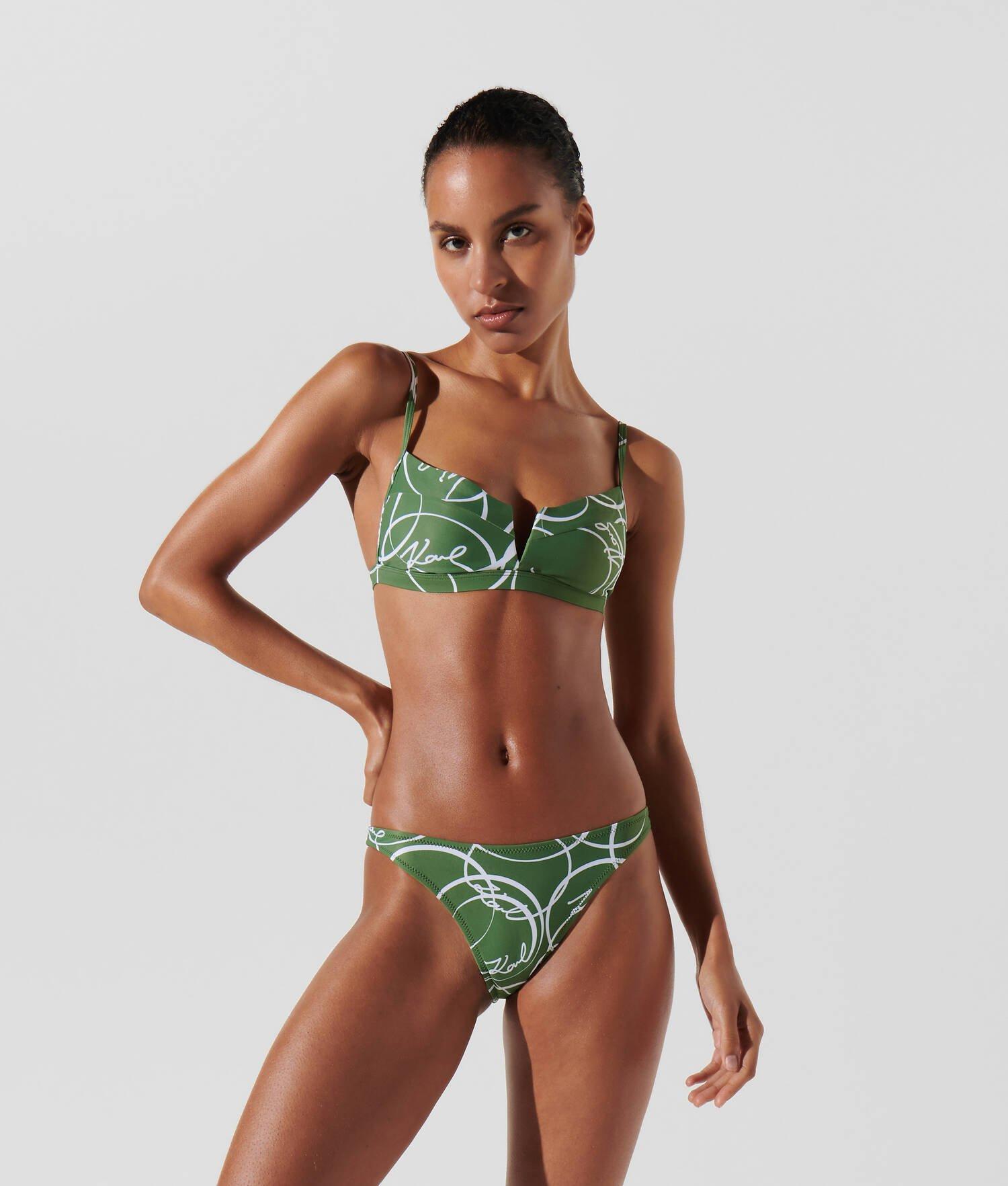 CIRCLE PRINT BRAZILIAN BIKINI BOTTOMS Product Image