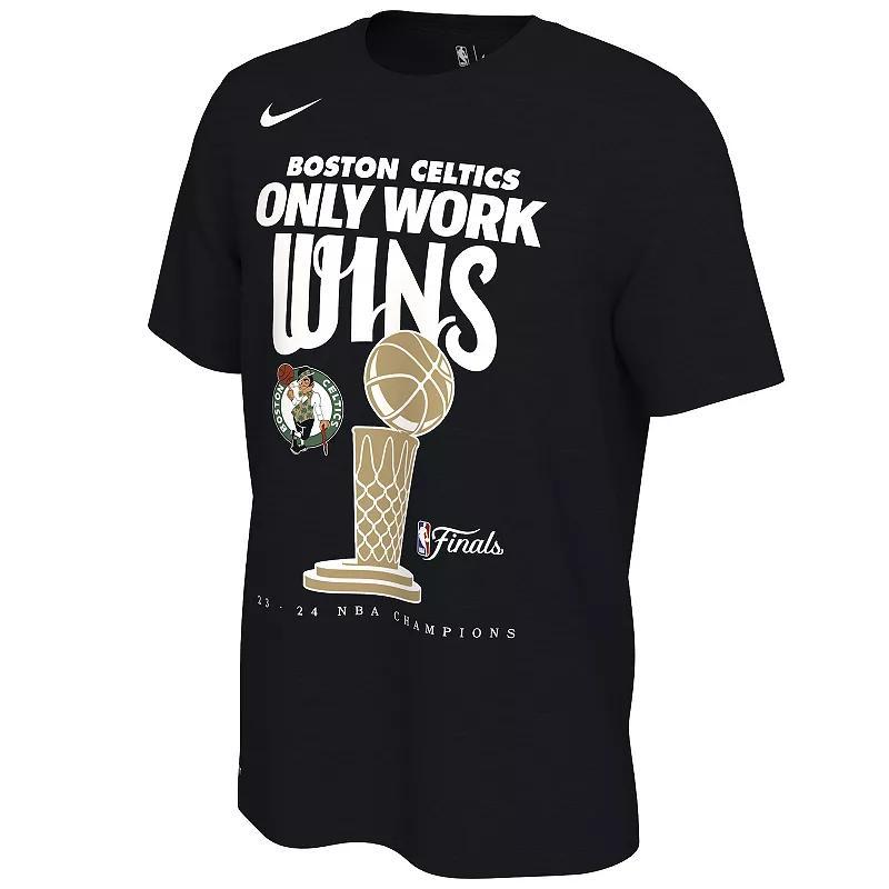 Nike Mens Nike Celtics Club Trophy T-Shirt - Mens Black/Black Product Image