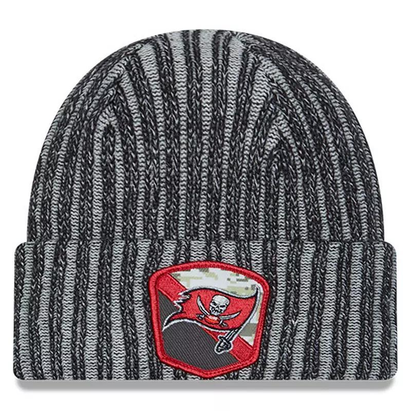 Mens New Era Black Tampa Bay Buccaneers 2023 Salute To Service Cuffed Knit Hat Product Image