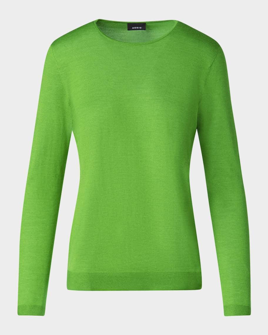 Seamless Cashmere-Silk Crewneck Sweater product image