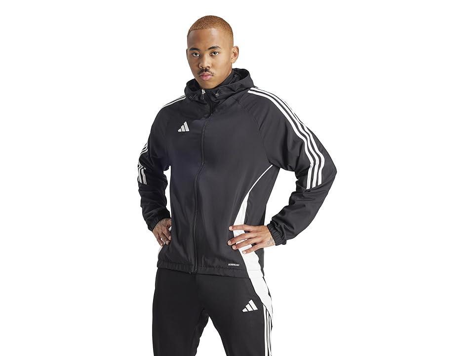 adidas Mens adidas Tiro 24 Windbreaker - Mens Black/White Product Image