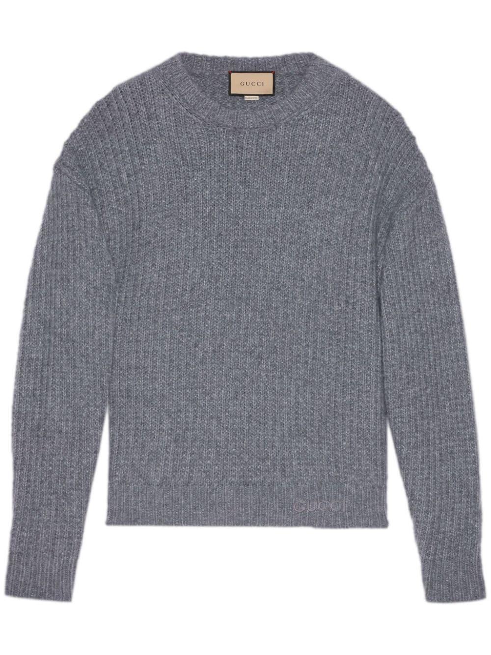 Cashmere Crew-neck Jumper In Grey product image