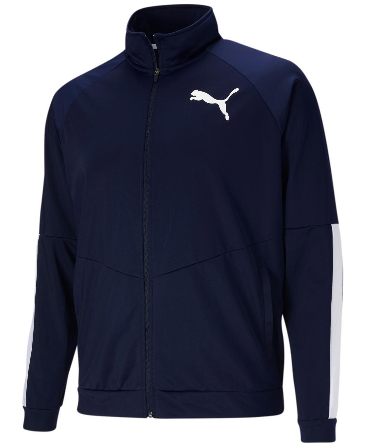 Puma Mens Contrast Logo Tricot Jacket 2.0 - Peacoat Product Image