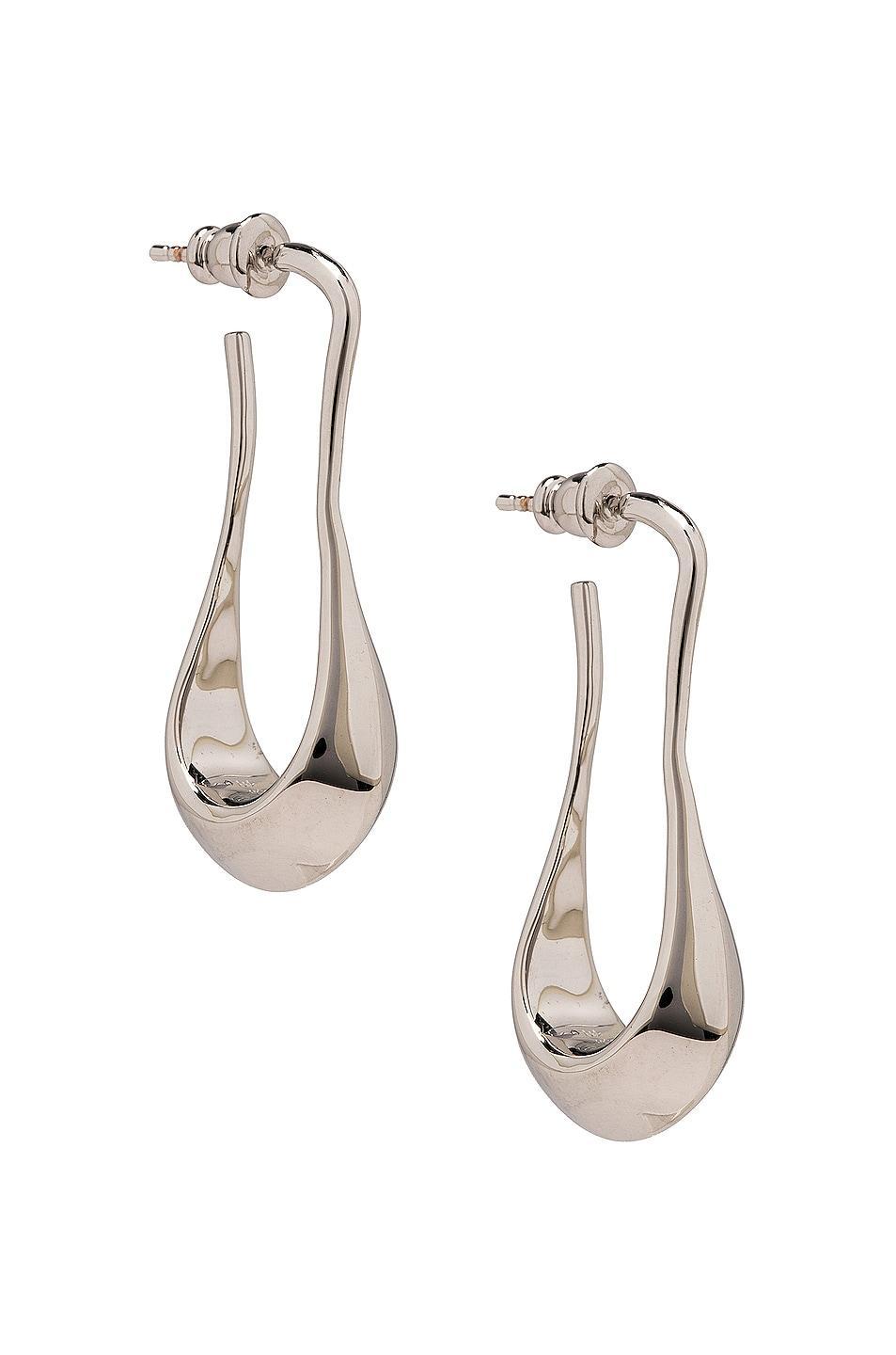 Lemaire Short Drop Earrings in Metallic Gold Product Image