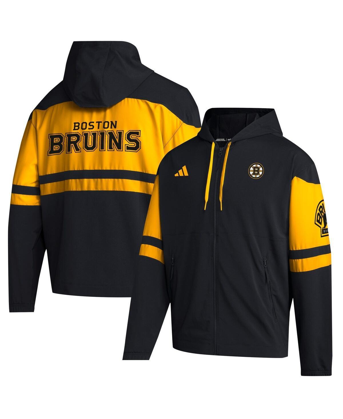 Mens adidas Black Boston Bruins Full-Zip Hoodie Product Image