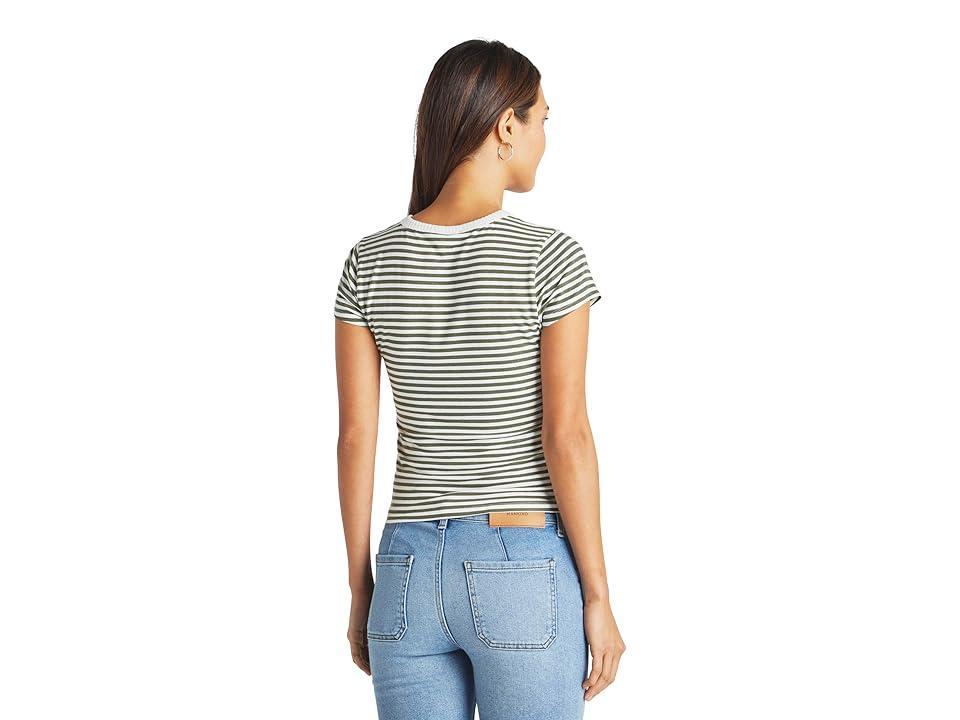 Splendid Candice Stripe Linen Blend T-Shirt Product Image