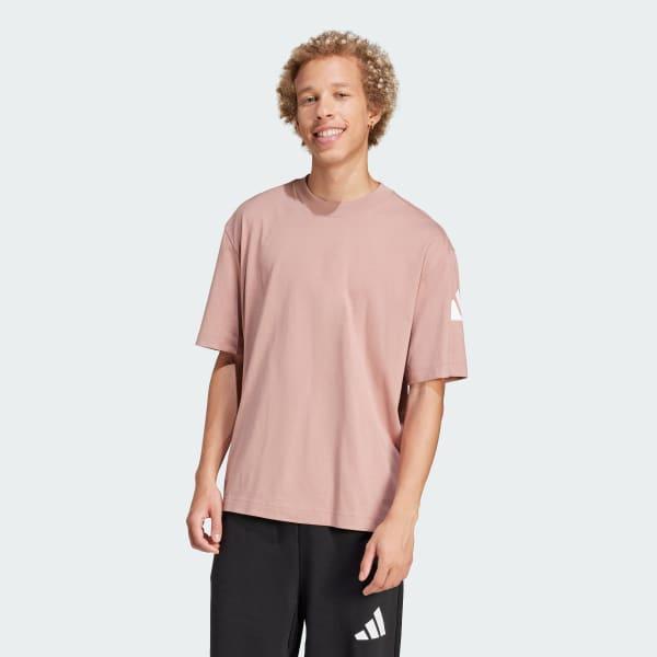 adidas Essentials Loose Fit 3 Bar Logo Tee Warm Clay 2XL Mens Product Image