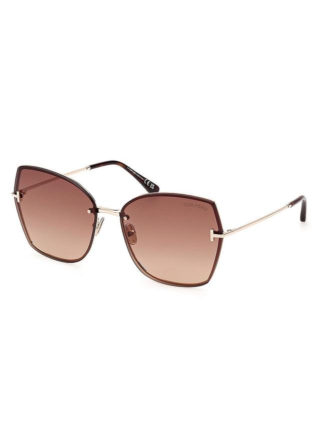 Womens 62MM Butterfly Sunglasses Product Image