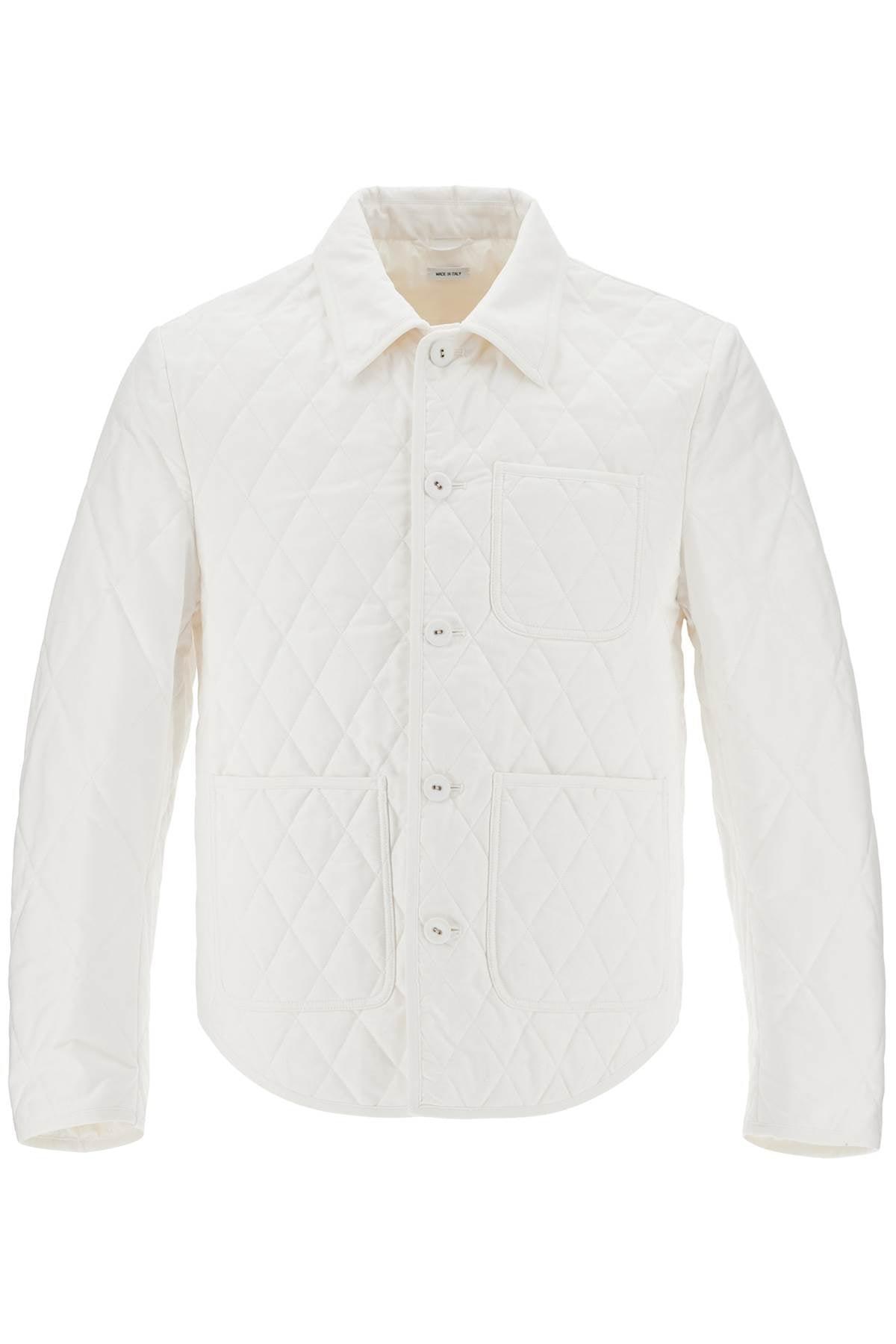 THOM BROWNE Lightweight Quilted Cotton Jacket In White Product Image