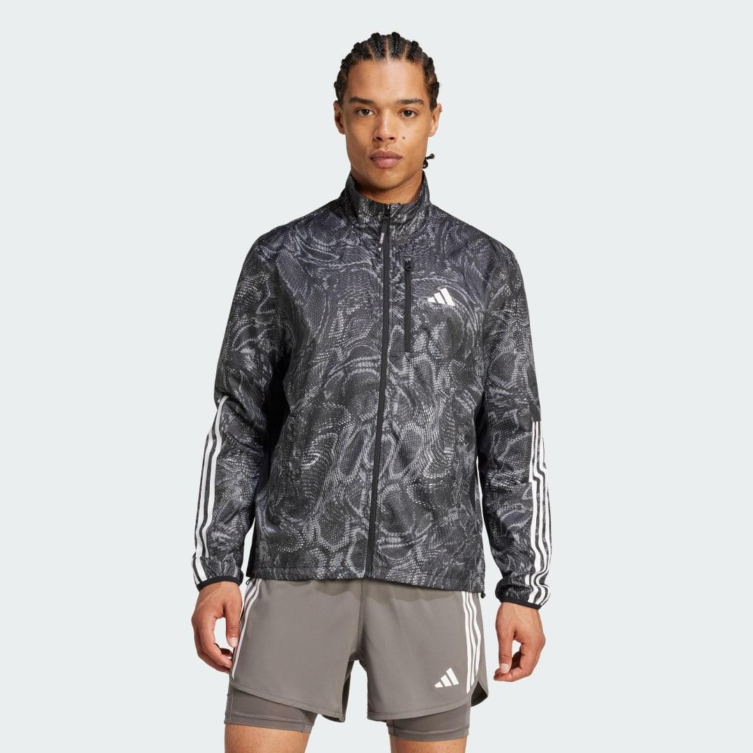 adidas Own the Run Excite WIND.RDY Jacket Black M Mens Product Image