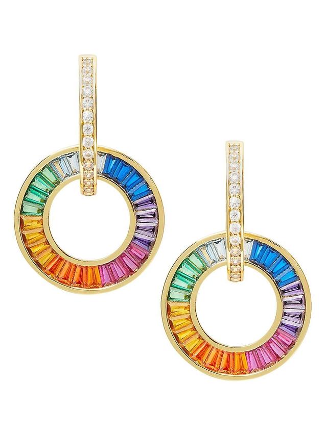 Womens Goldtone & Multi-Stone Drop Earrings Product Image