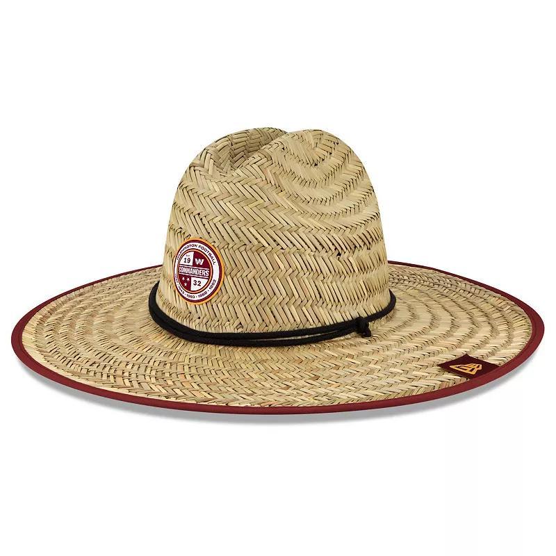 Mens New Era Natural Washington Commanders 2022 NFL Training Camp Official Straw Lifeguard Hat Product Image