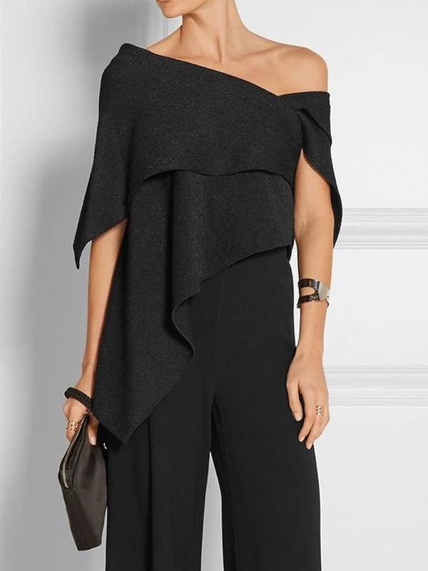 Urban Asymmetric One Shoulder Tunic Top Product Image