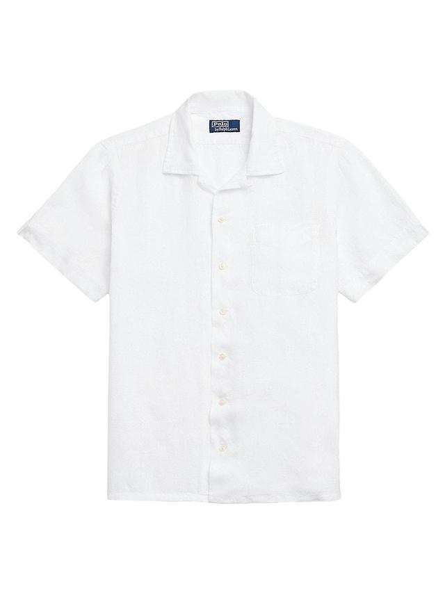 Mens Linen Short-Sleeve Sport Shirt Product Image