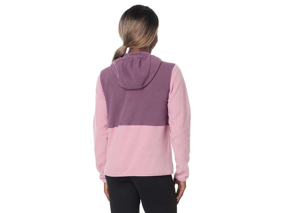 The North Face Glacier Fleece Pullover Hoodie (Mauve/Midnight Mauve) Women's Coat Product Image