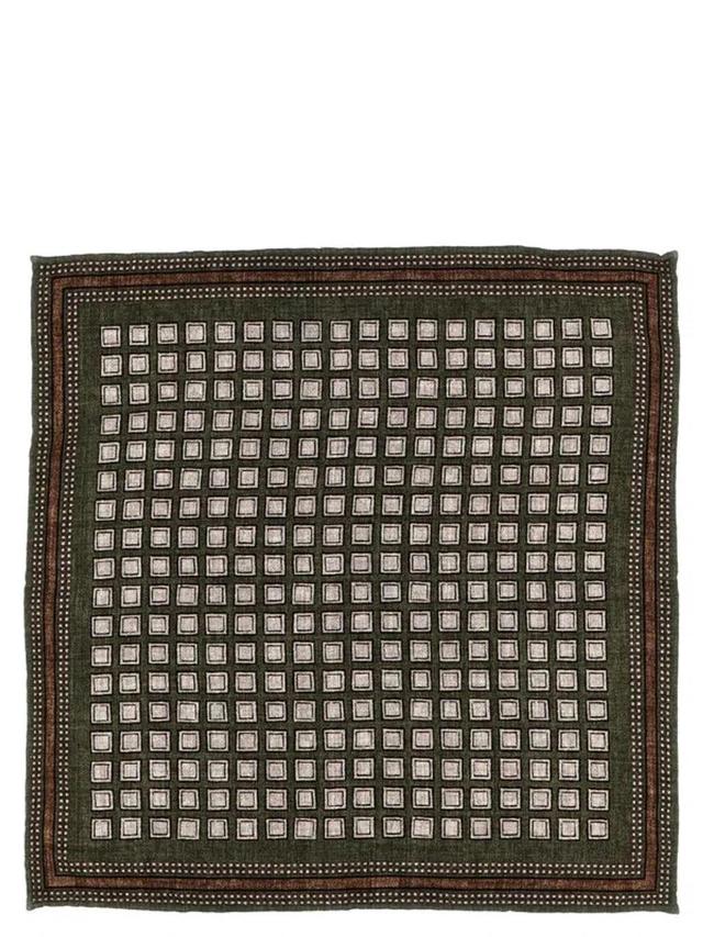 BRUNELLO CUCINELLI Patterned Pocket Clutch In Multicolor Product Image