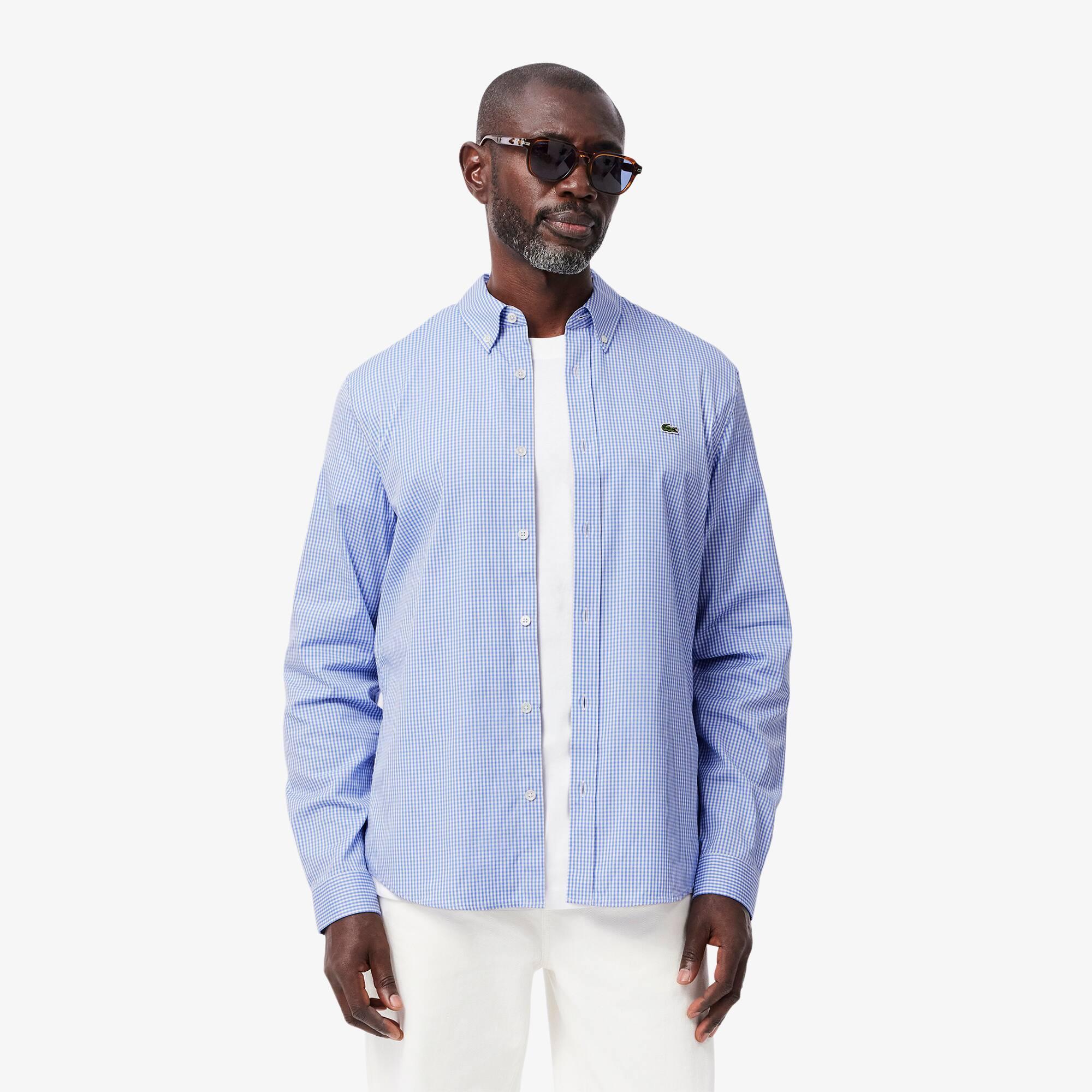 Regular Fit Checked Cotton Shirt Product Image