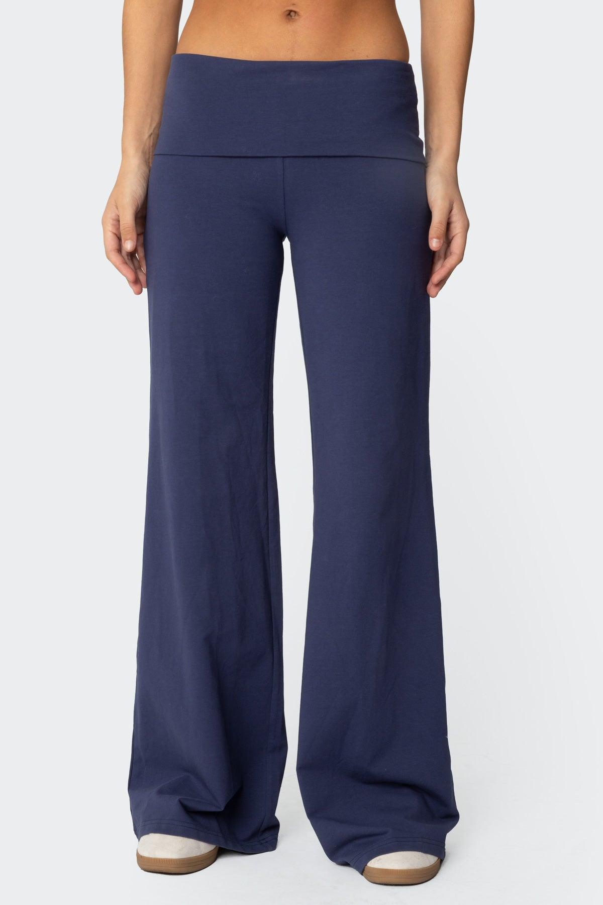 Wide Leg Fold Over Pants Product Image