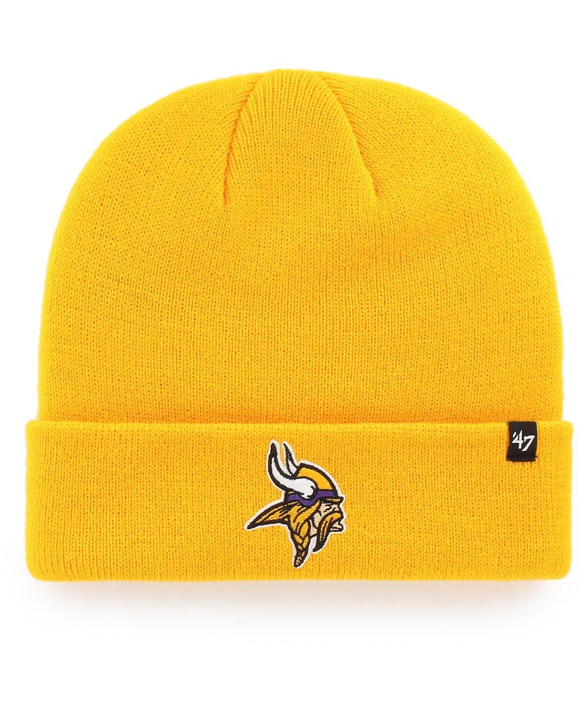 Mens 47 Brand Gold Minnesota Vikings Secondary Basic Cuffed Knit Hat Product Image