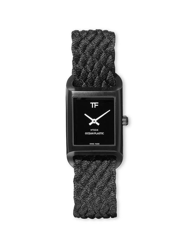 Mens N.004 Ocean Plastic Watch with Black Ocean Plastic Braided Strap Product Image