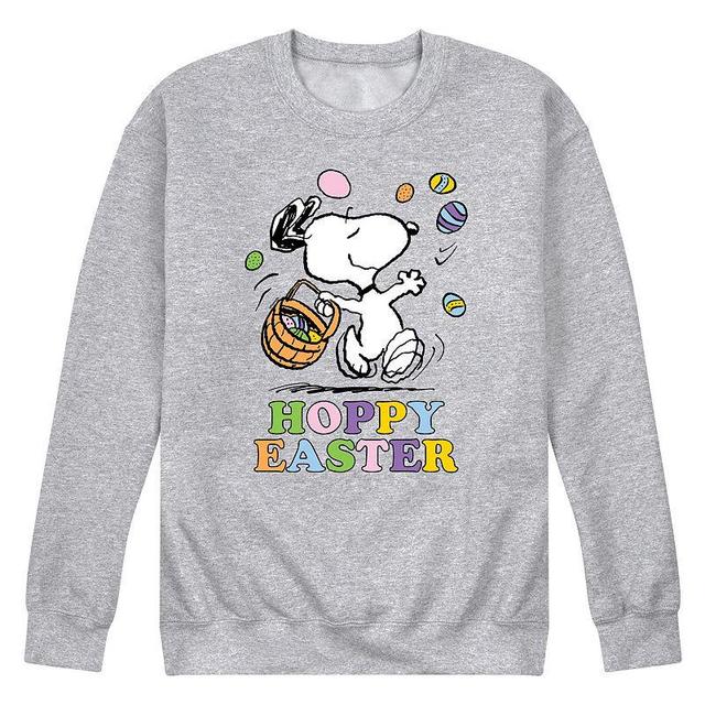 Mens Peanuts Hoppy Easter Fleece Sweatshirt Product Image