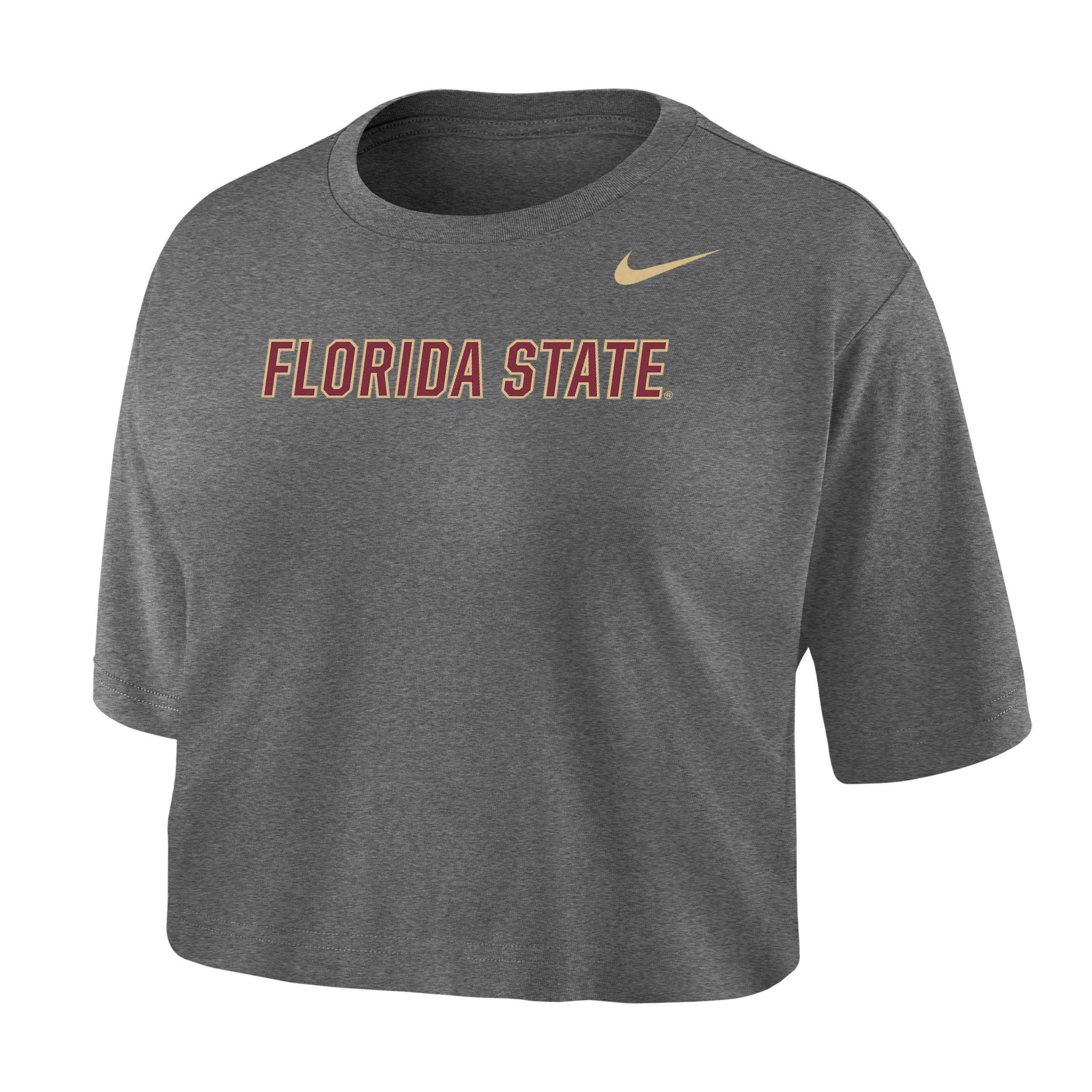 Nike Womens College Dri-FIT (Florida State) Crop T-Shirt Product Image