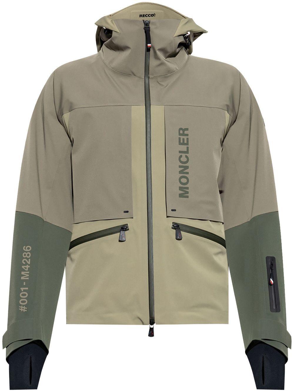 MONCLER Fussen Tech Ski Jacket In Khaki Product Image